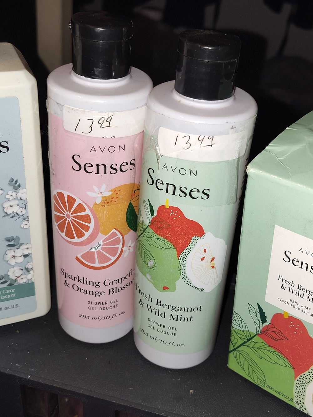 Avon Senses Shower Gel Duo - Pink & Mint Green